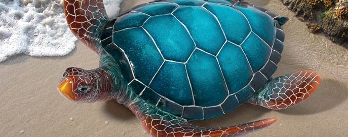 BESPORTBLE 1 Set Sea Life Wall Decor Turtle Yard Decorations Outdoor Beach  Theme Decor Outdoor Home Decor Sea Decor Tropical Wall Decor Outdoor Art