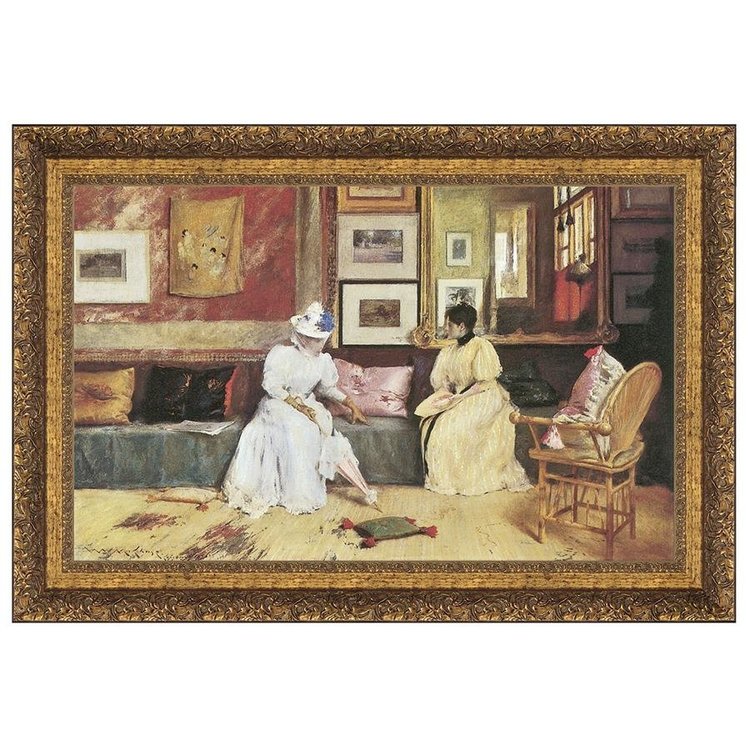 View larger image of A Friendly Call, 1895: Framed Canvas Replica Painting