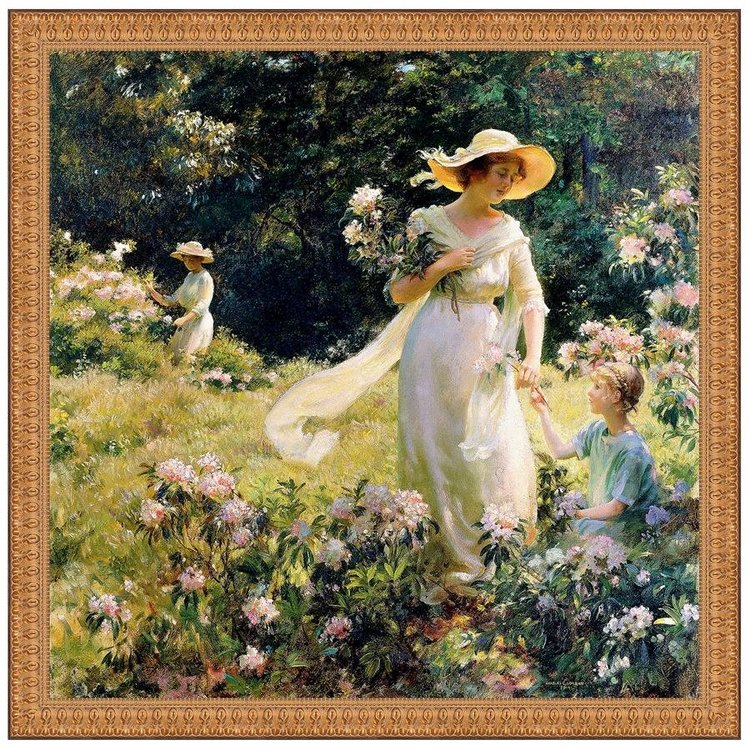 View larger image of Among the Laurel Blossoms, 1914: Framed Canvas Replica Painting: Small