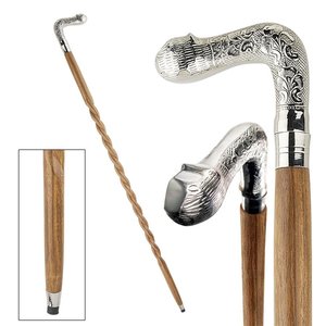 Empress Collection: Sly Cat Solid Hardwood Walking Stick