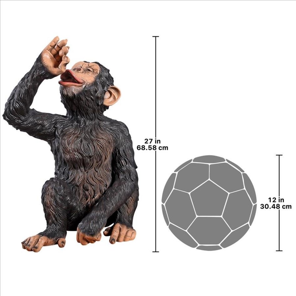 Liquor Drinking Monkey Statue - Design Toscano