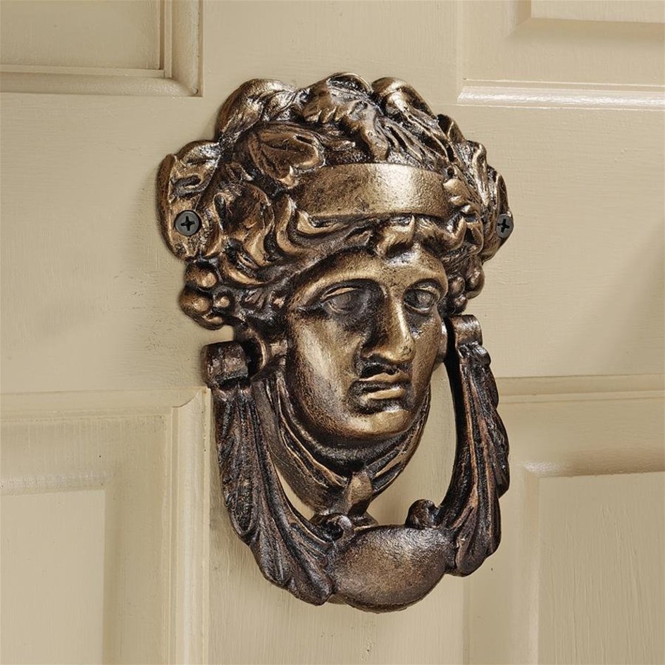 Upgrade Your Home Entrance with Athena Iron Doorknocker - Design Toscano