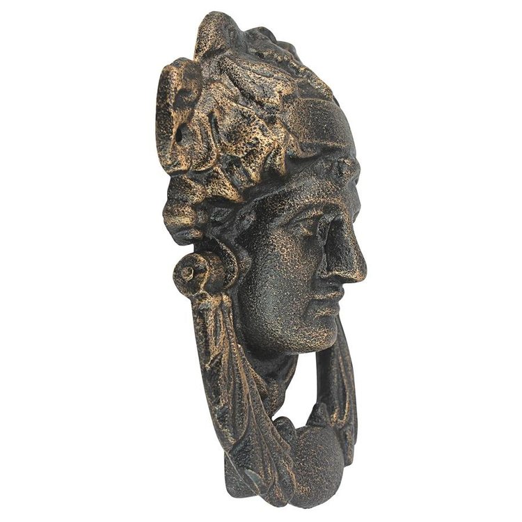 Upgrade Your Home Entrance with Athena Iron Doorknocker Design Toscano