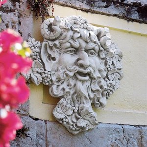 Bacchus, God of Wine Greenman Wall Sculptures