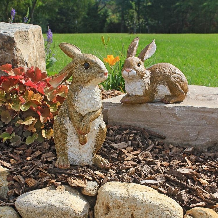 View larger image of Bashful and Hopper Garden Bunnies Collection: Set of Two