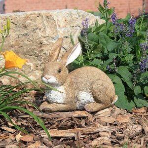 Bashful, the Bunny, Lying Down Garden Rabbit Statue