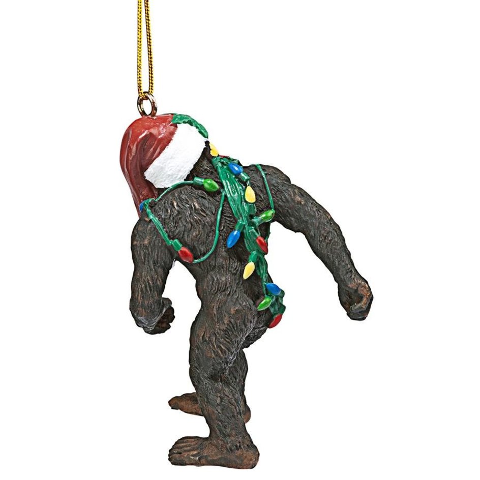 Yeti Bigfoot Abominable SnowMan Santa Claus I Believe Christmas Tree  Ornament