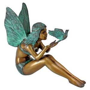 Bird Fairy Bronze Garden Statue (Large) - Design Toscano