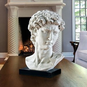 Bust of Michelangelo's David Statue