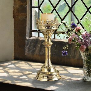 Chartres Cathedral Gothic Candlestick: Estate