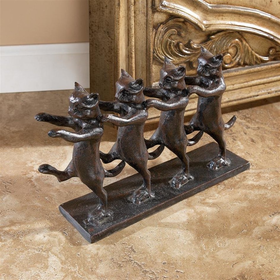 Chorus Line Cats Cast Iron Statue - Design Toscano