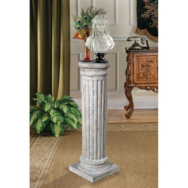 View larger image of Classical Greek Fluted Garden Statuary Pedestals