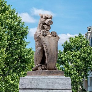 Devil Dog of Saint Michael's Monastery Gargoyle Sentinel Statue: Each