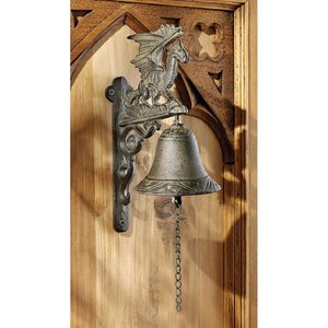 Dragon of Murdock Manor Gothic Iron Bell: Set of Two