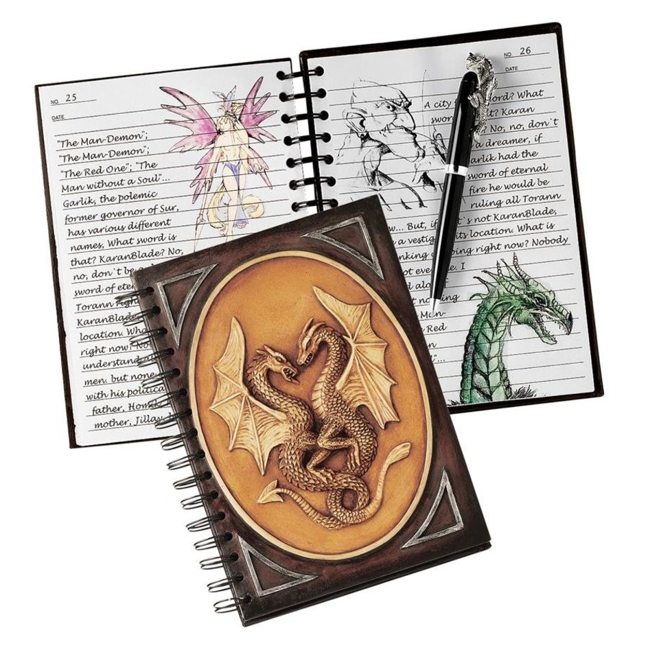 Dragon Sentinels Book of Secrets Journal - PD0087 - Design Toscano