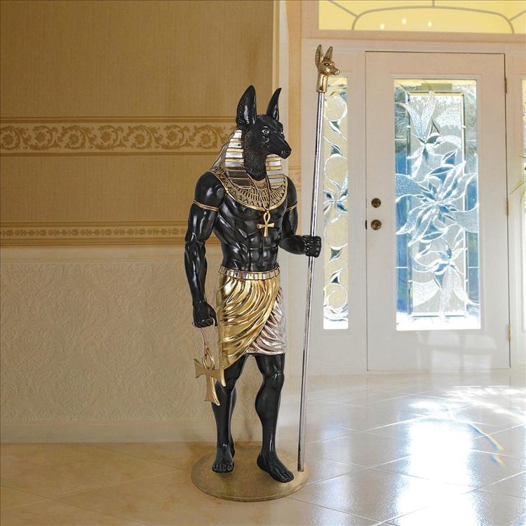 View larger image of The Egyptian Grand Ruler Collection: Life-Size Anubis Statue