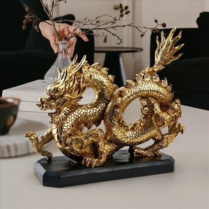Emperor’s Golden Dragon Asian Statue