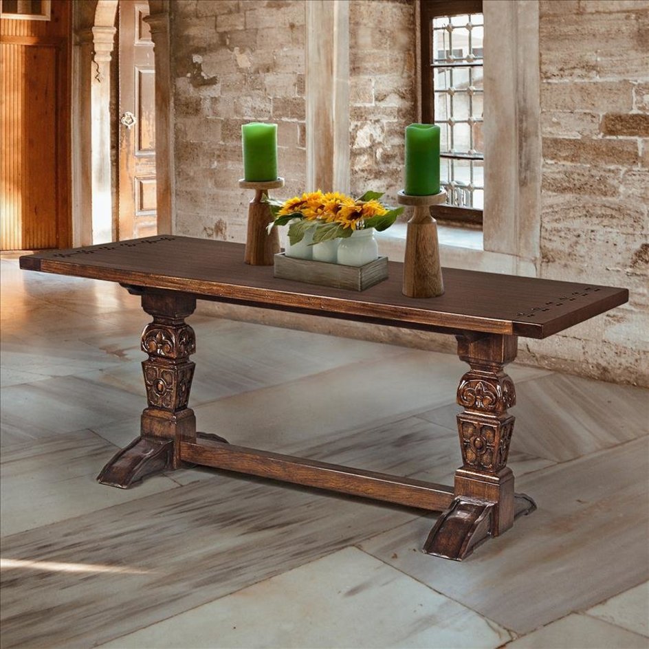 English Gothic Refectory High Table - AF7748 - Design Toscano