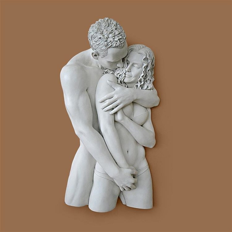 View larger image of Engulfing Embrace Lovers Wall Sculpture
