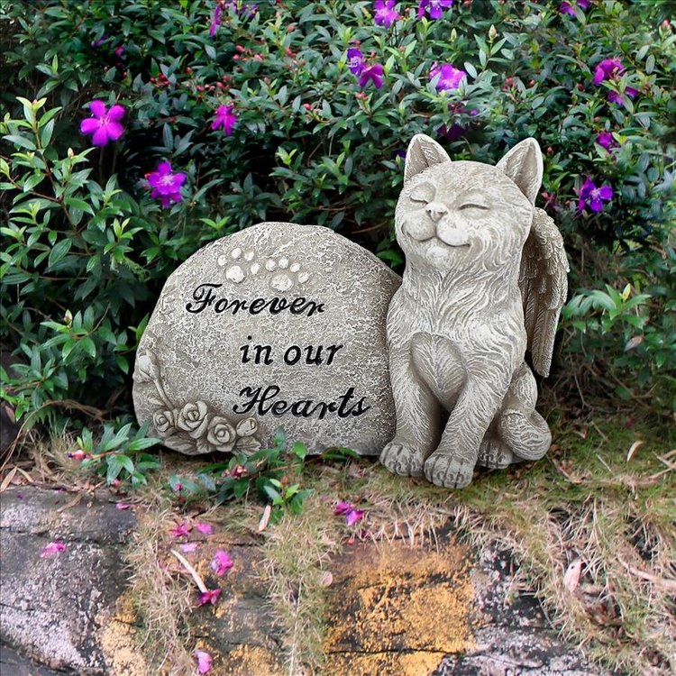 View larger image of Forever in Our Hearts Memorial Cat Statue