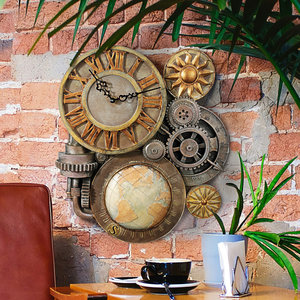 Gears of Time Sculptural Steampunk Wall Clocks