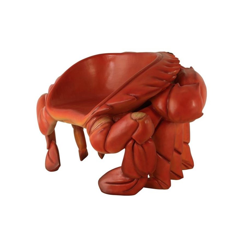 Design Toscano Giant Red King Crab Sculptural Chair