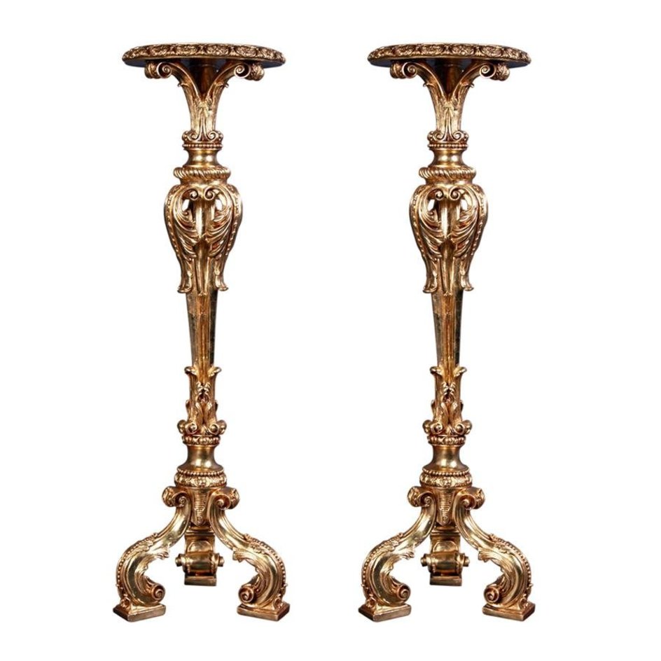 Gladstone Manor Torchiere Pedestal Set - NE980100 - Design Toscano