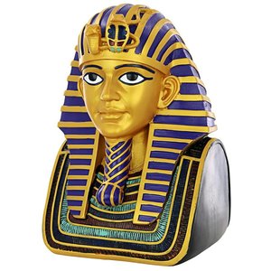 Golden Shroud of King Tutankhamen Egyptian Bust Statues