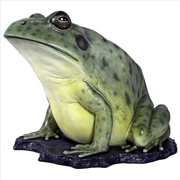 Great Green Barred Frog Statue - NE130060 - Design Toscano