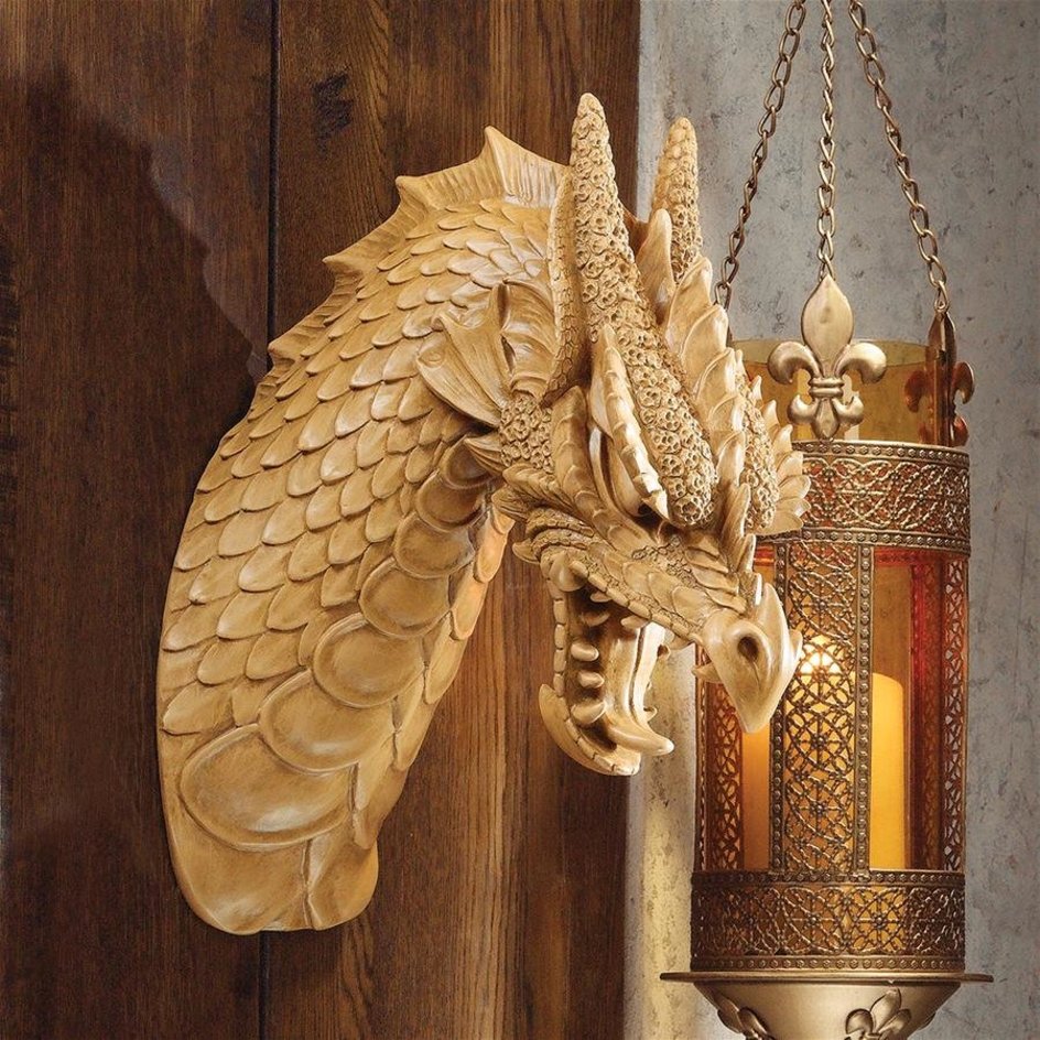 medieval dragon head