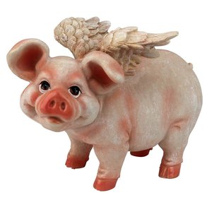 Hog Heaven Flying Pigs Statue Collection: Standing