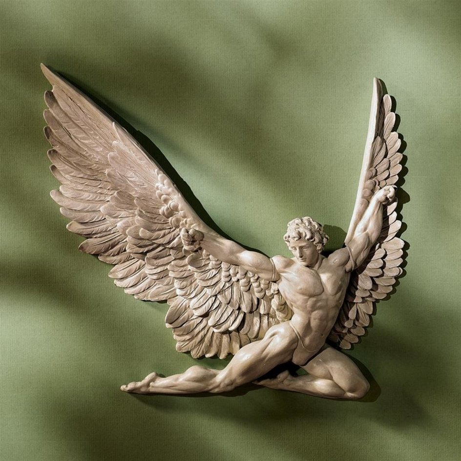 Heavenly Guardian Angel Wings Wall Sculpture - EU20780 - Design