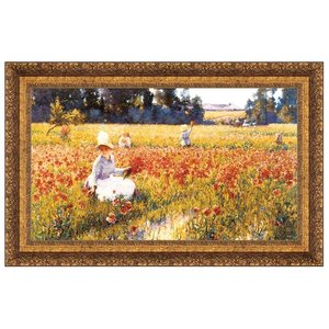 In Flanders Field Framed Canvas Replica Painting: Large