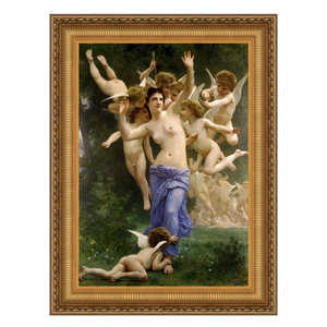 Invading Cupid’s Realm Framed Canvas Replica Painting: Medium