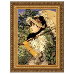 Jeanne (Spring) Framed Canvas Replica Painting: Grande