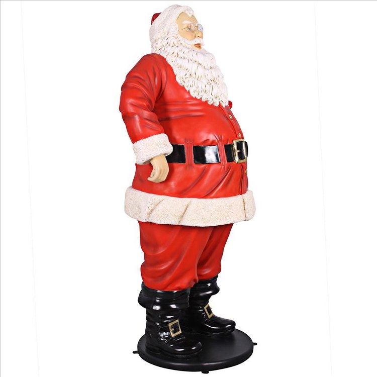 Jolly Santa Claus Life-size Statue: Grande Scale - Ne80089 - Design Toscano