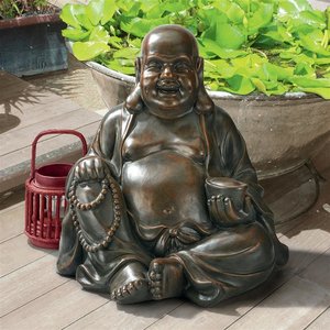Laughing Buddha Happy Hotei Statue: Large