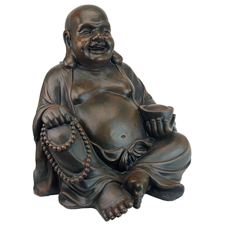 Laughing Buddha Happy Hotei Statue - Design Toscano