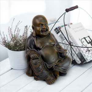 Laughing Buddha Happy Hotei Statue: Medium