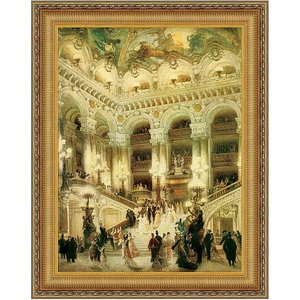 Le Couloir de l'Opera: Framed Canvas Replica Painting