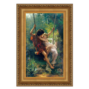 Le Printemps (Springtime) Framed Canvas Replica Painting: Large