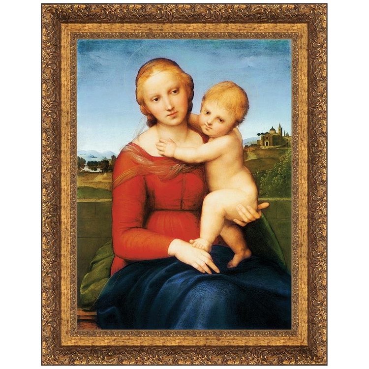 View larger image of Madonna and Child (Cowper Madonna) Framed Canvas Replica Painting: Medium