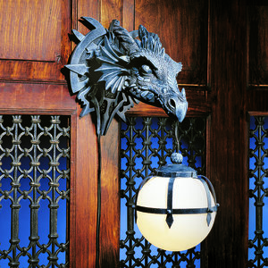 Marshgate Castle Dragon Electric Wall Sconce