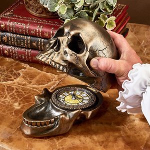 Memento Mori Skull Clock