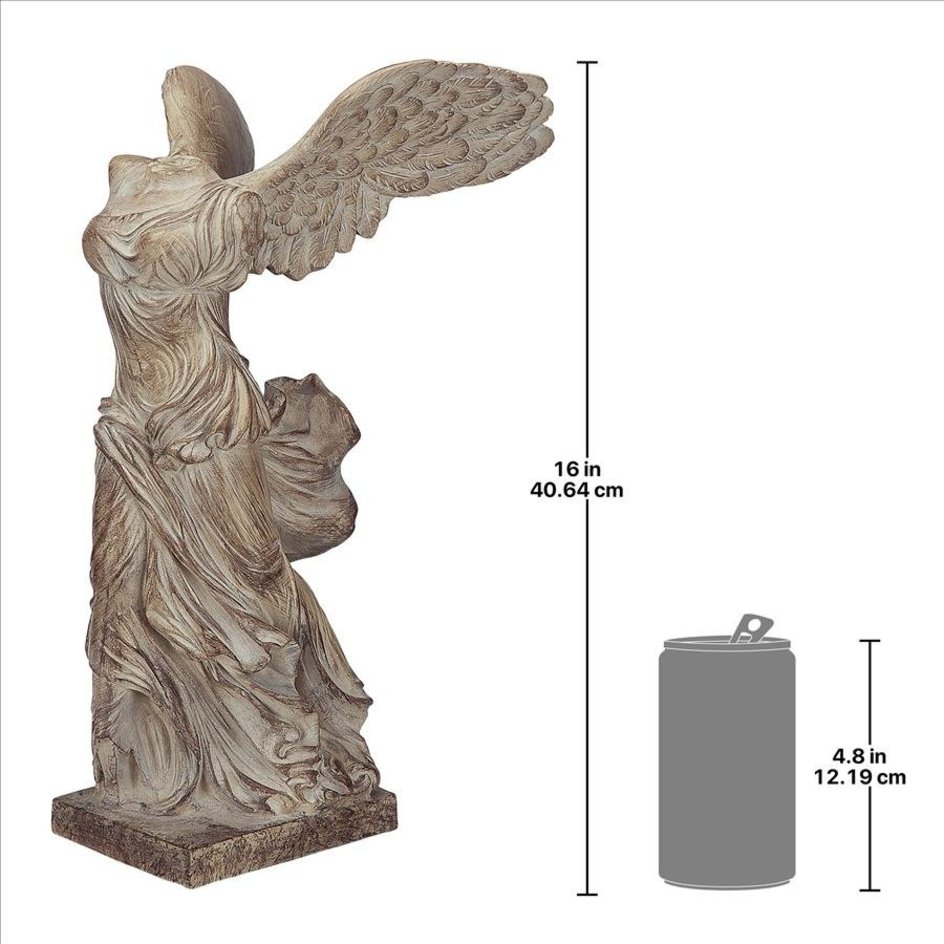 Órgano digestivo Carne de cordero Tiranía Nike Winged Victory Goddess Statue - JQ8447 - Design Toscano