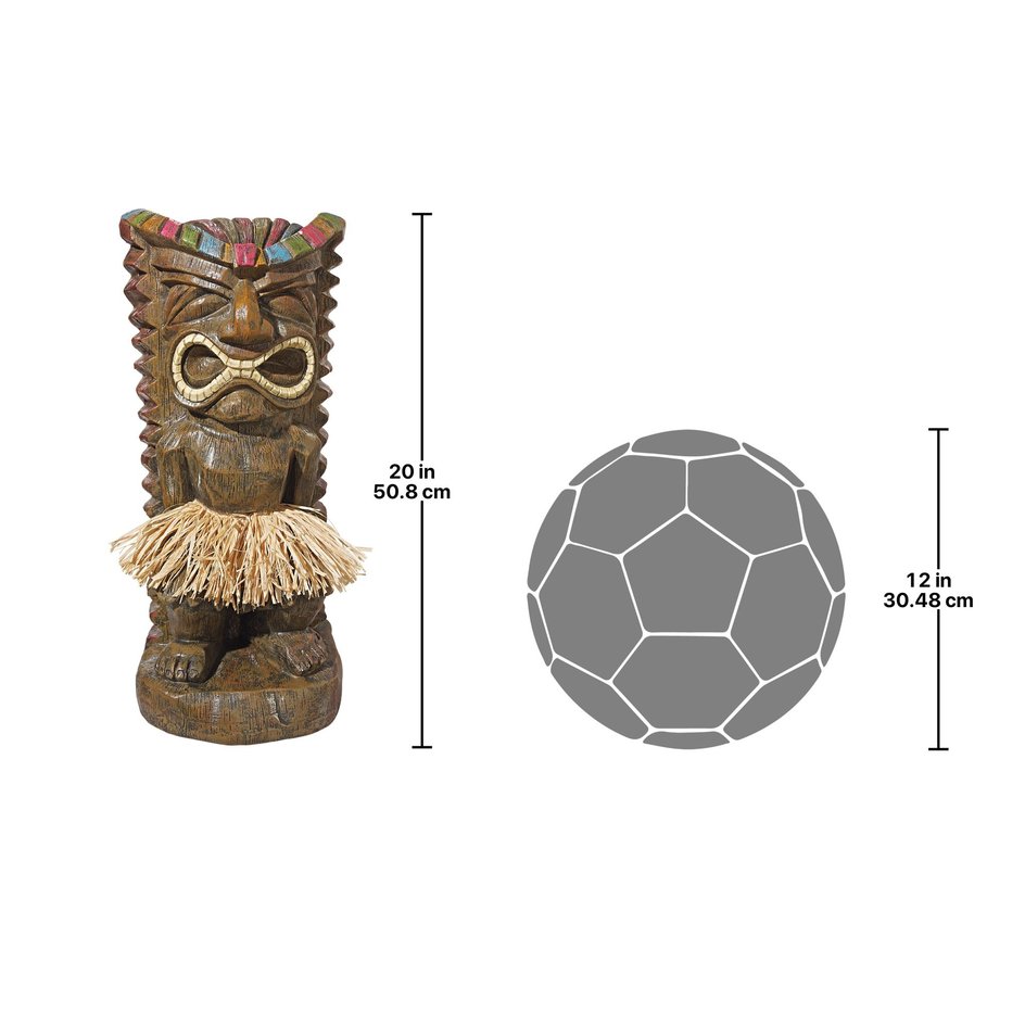 Pau Hana Hawaiian Tiki Totem Statue - AL1623 - Design Toscano