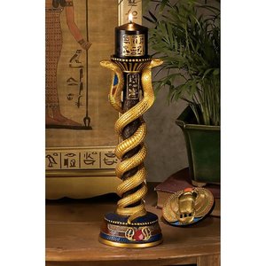 Renenutet the Cobra Goddess Altar Candlestick: Each