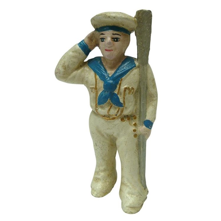 View larger image of Saluting Sailor Still Action Die-Cast Iron Coin Bank