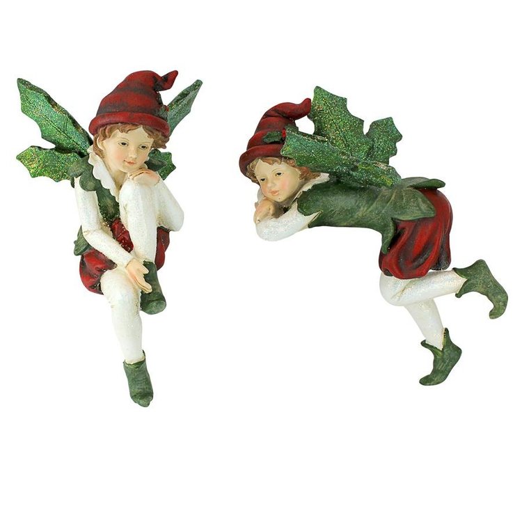 Christmas Elf on Shelf Sitter Figurines - LY97102 - Design Toscano