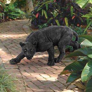Shadowed Predator Black Panther Statues